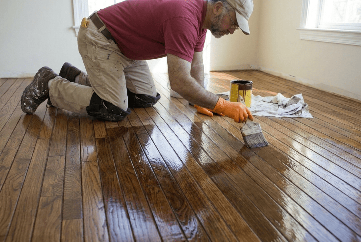 Hardwood floor refinishing in McLean, VA