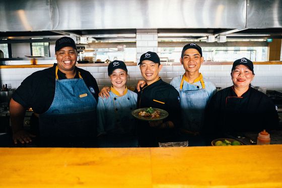 Restaurant team preparing for a new opening