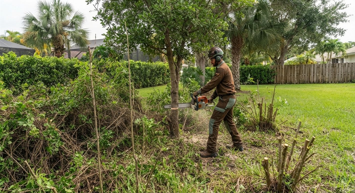 Selective land clearing work in Weston Florida