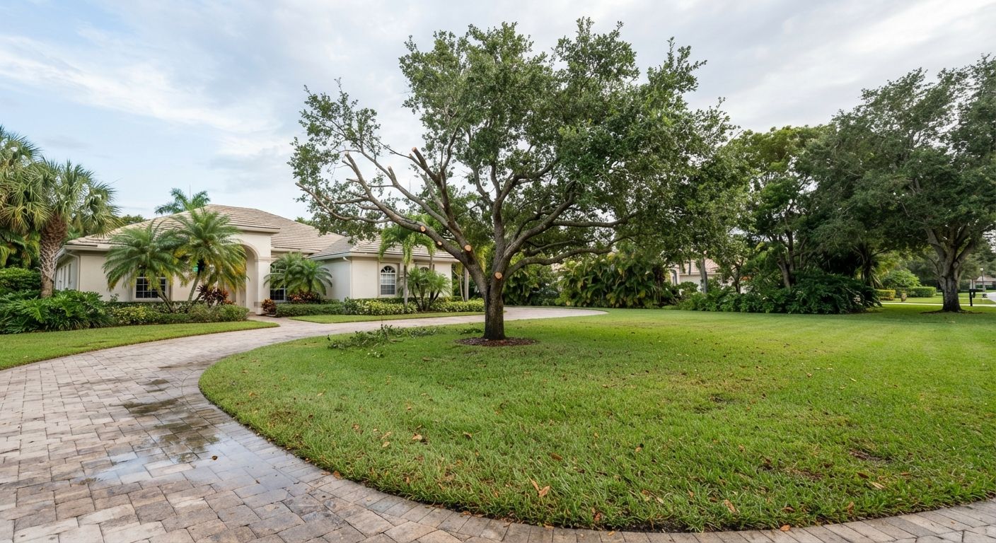 Completed emergency tree cleanup in Weston Florida