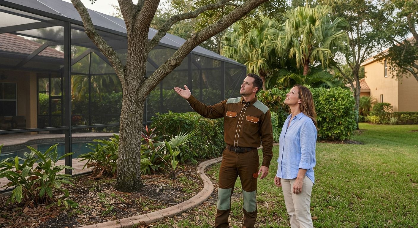 Homeowner requesting expert tree service in Weston Florida