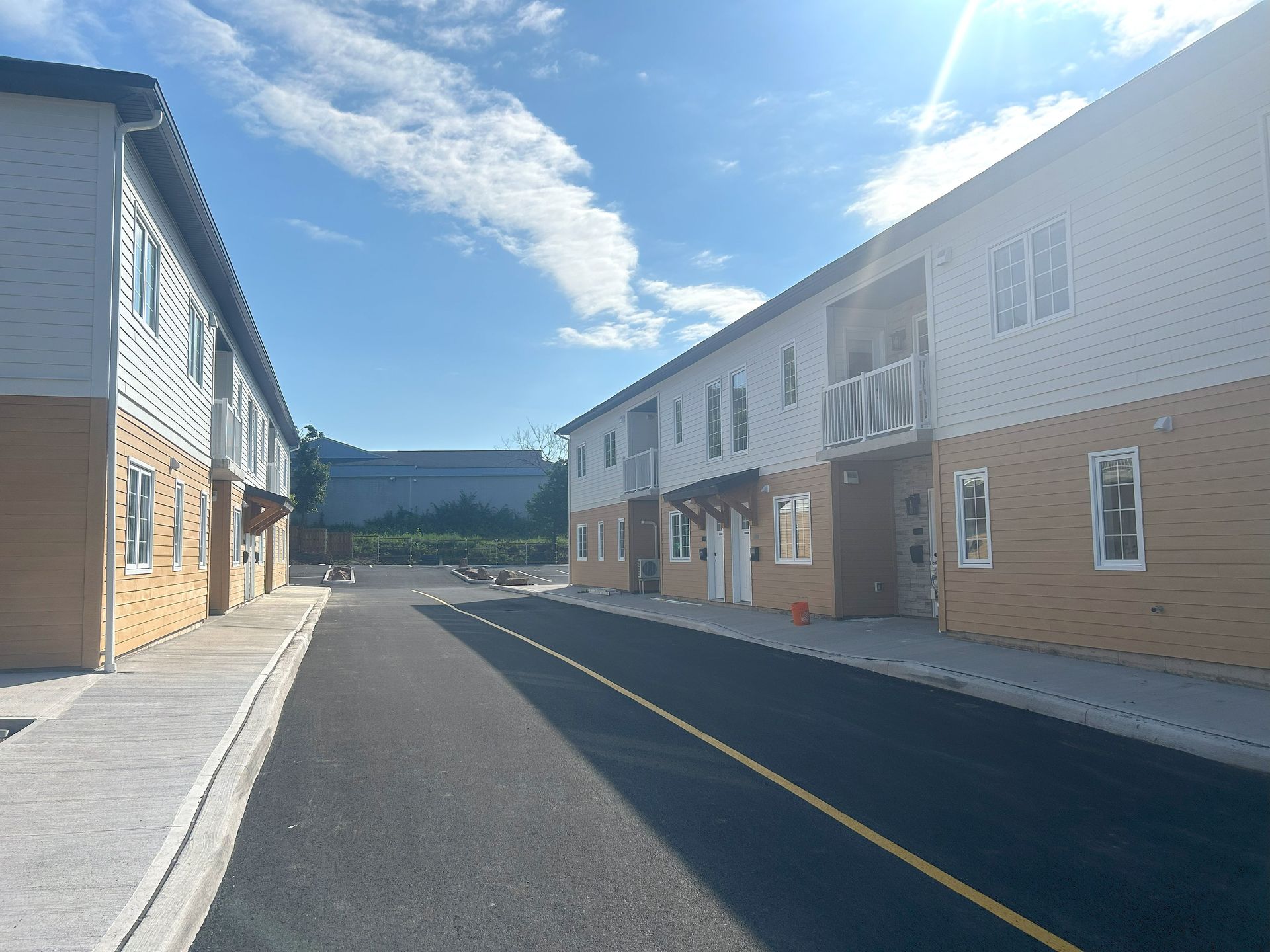 complete multifamily building, framing and siding