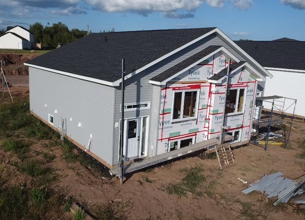 siding installation work for duplex