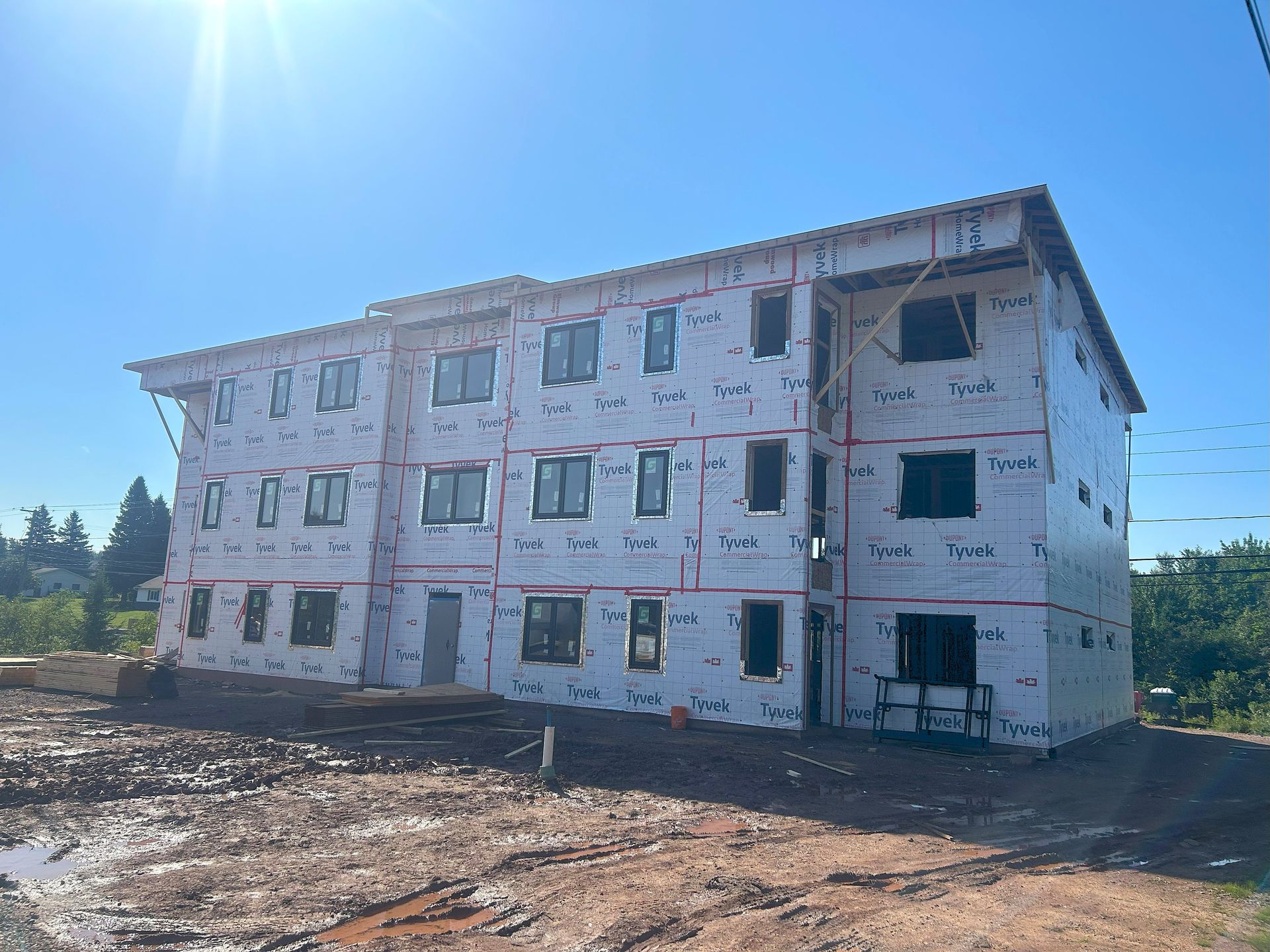 installing windows and doors multifamily unit
