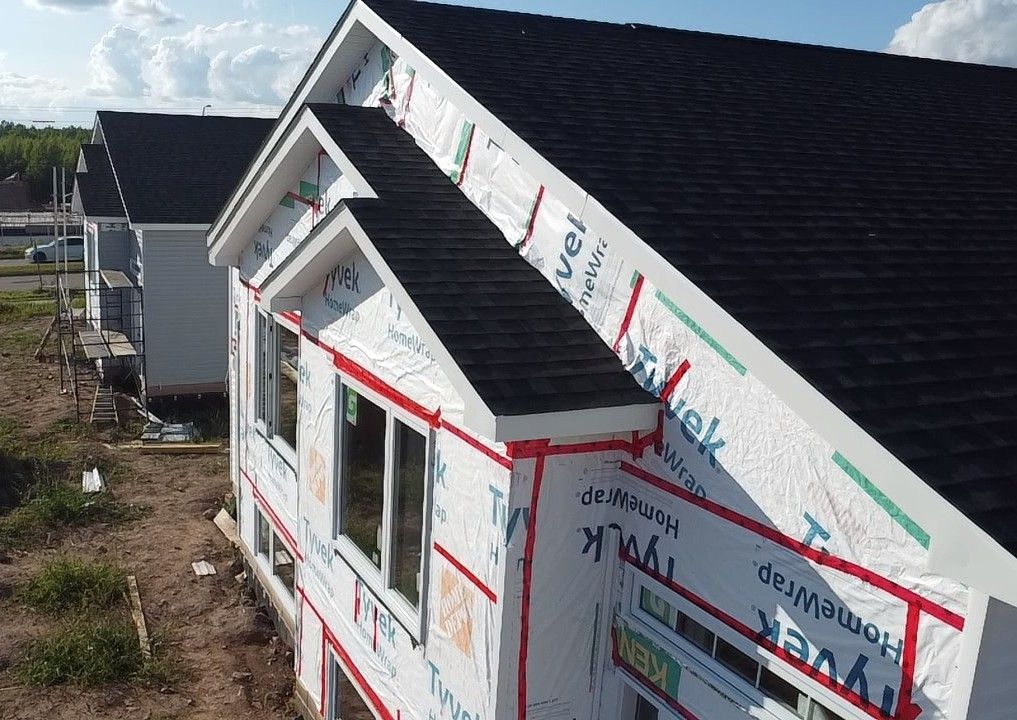 siding installation work for duplex