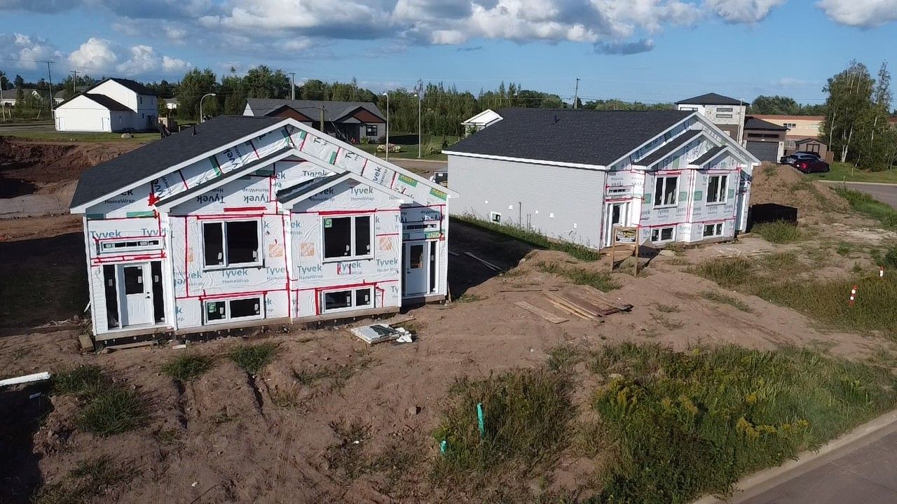 siding installation work for duplex