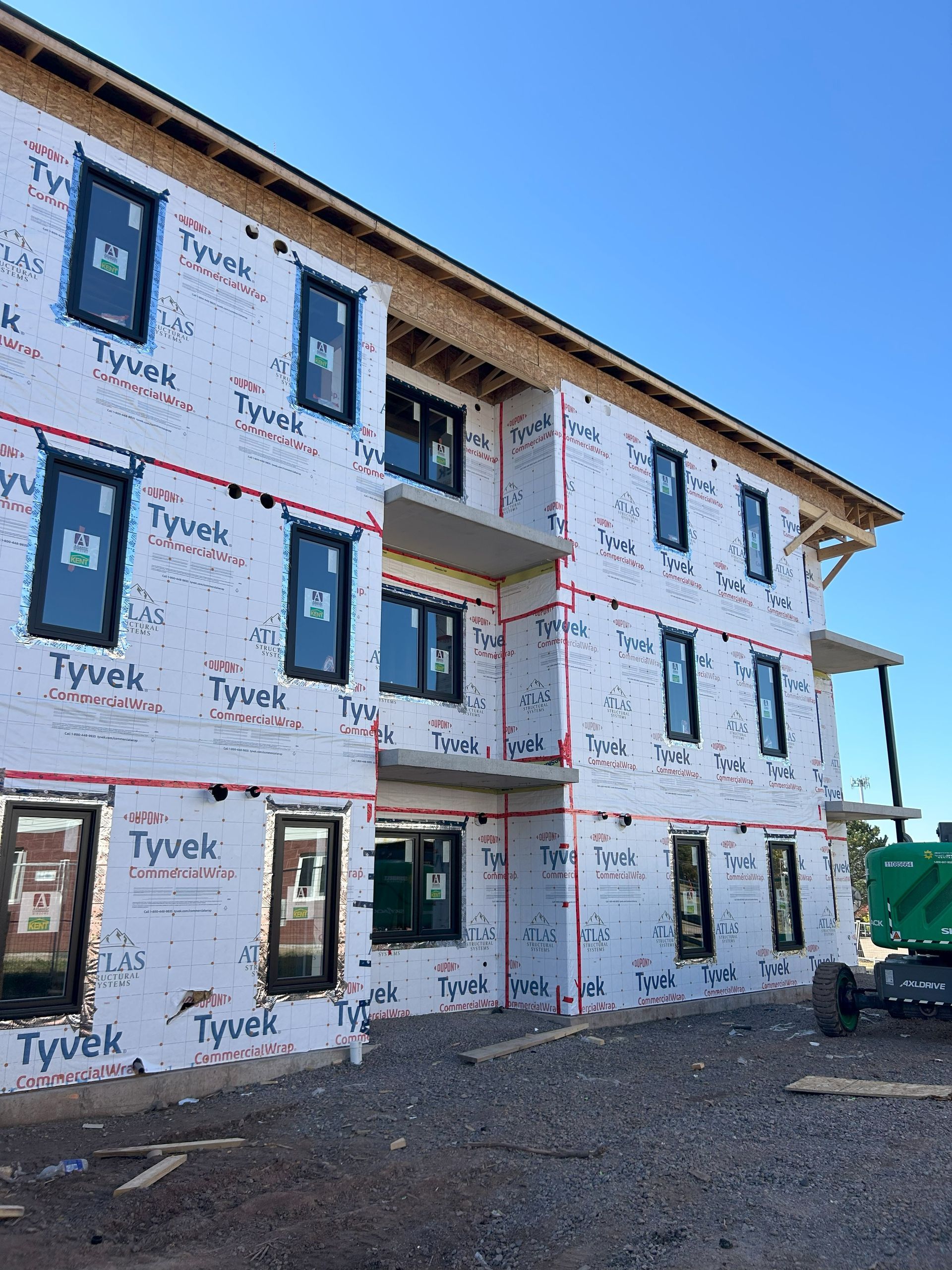 framing multifamily building