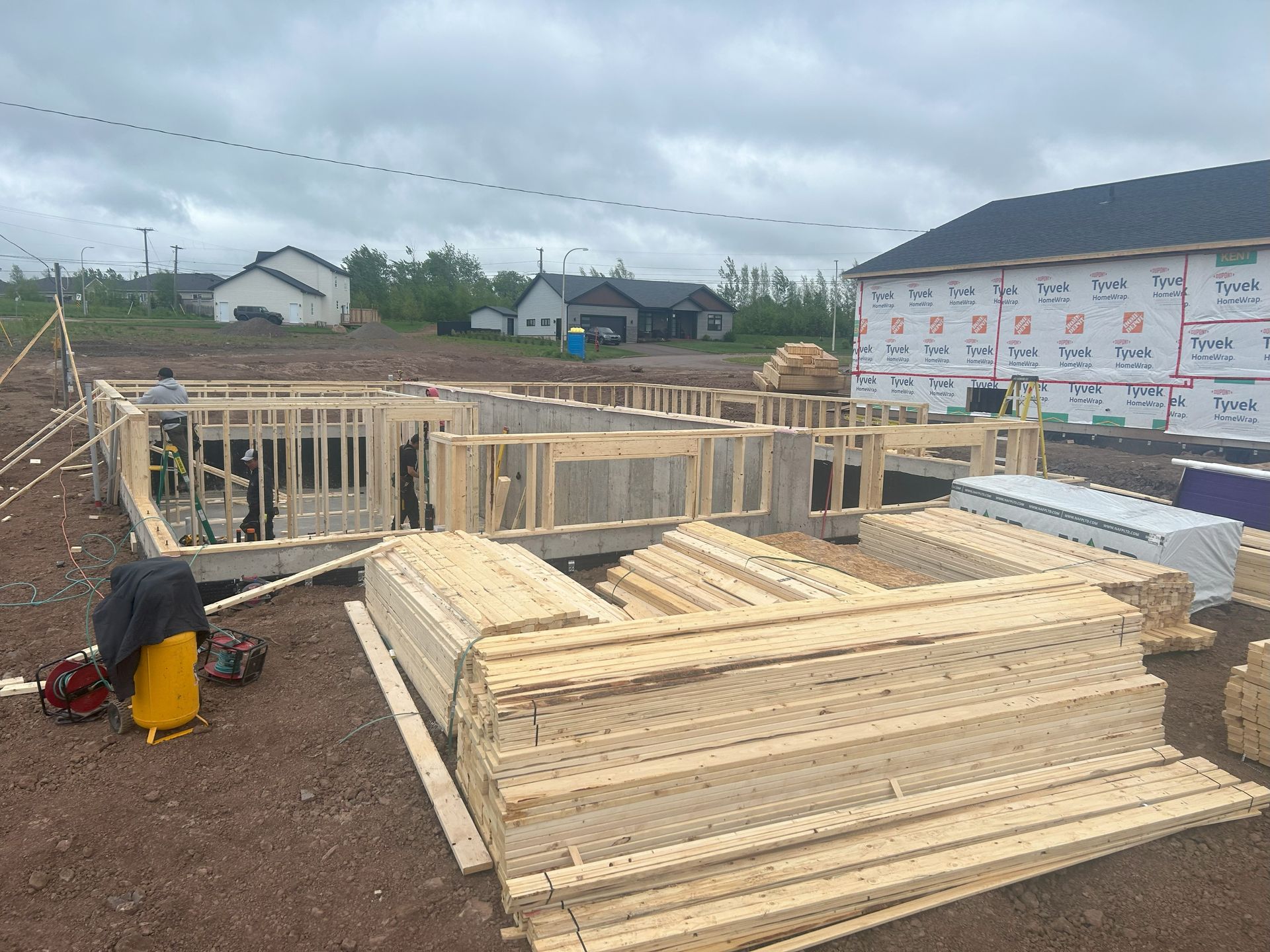 Framing work for duplex