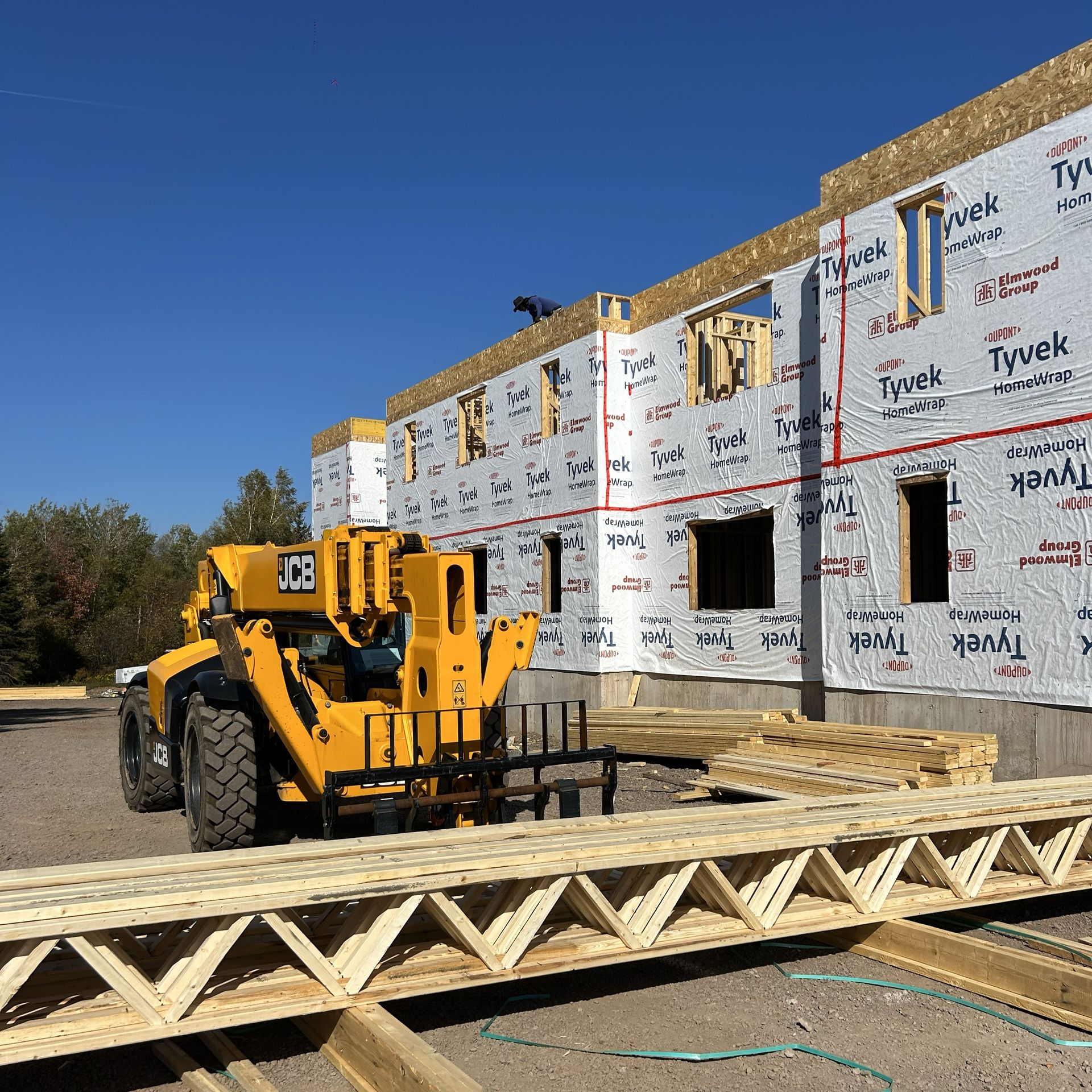 start of framing multifamily unit