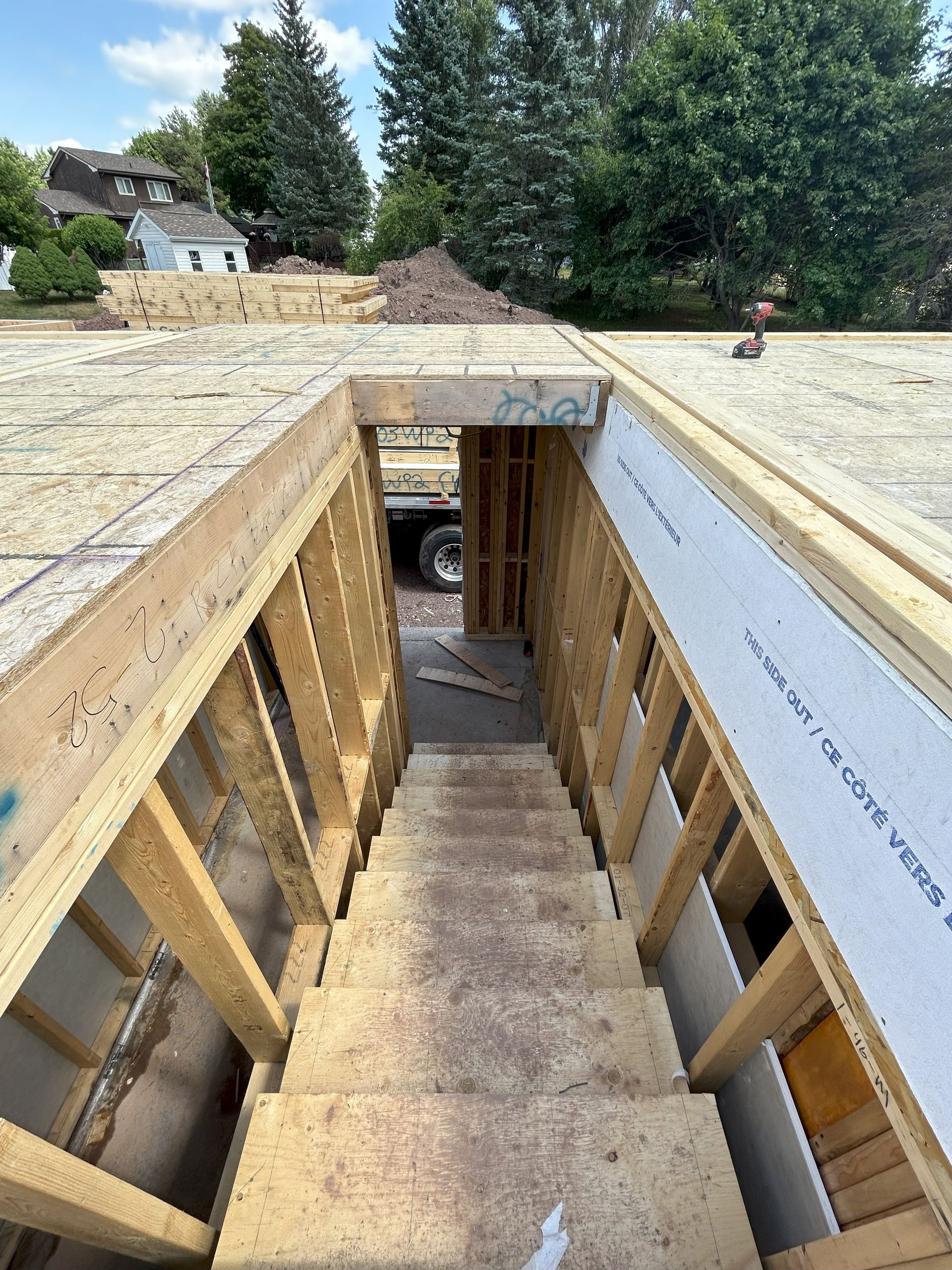 framing residential building