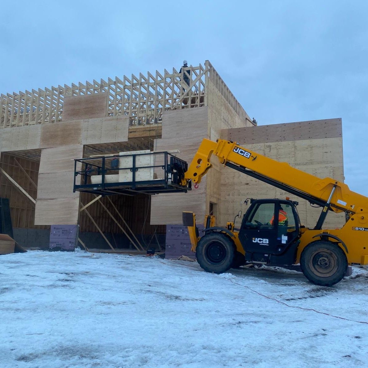 Framing work by PLG Builders in grande digue