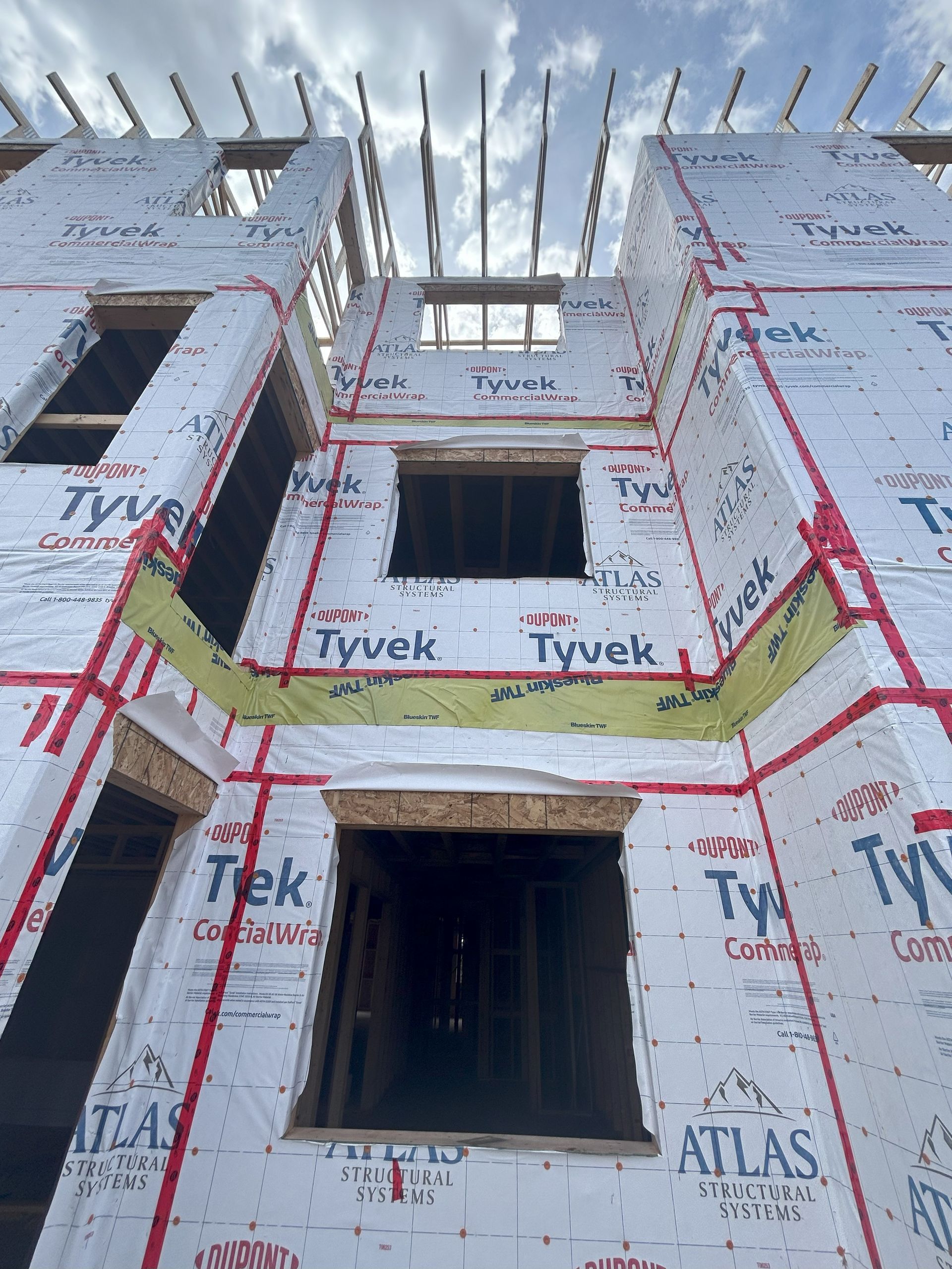 framing multifamily building