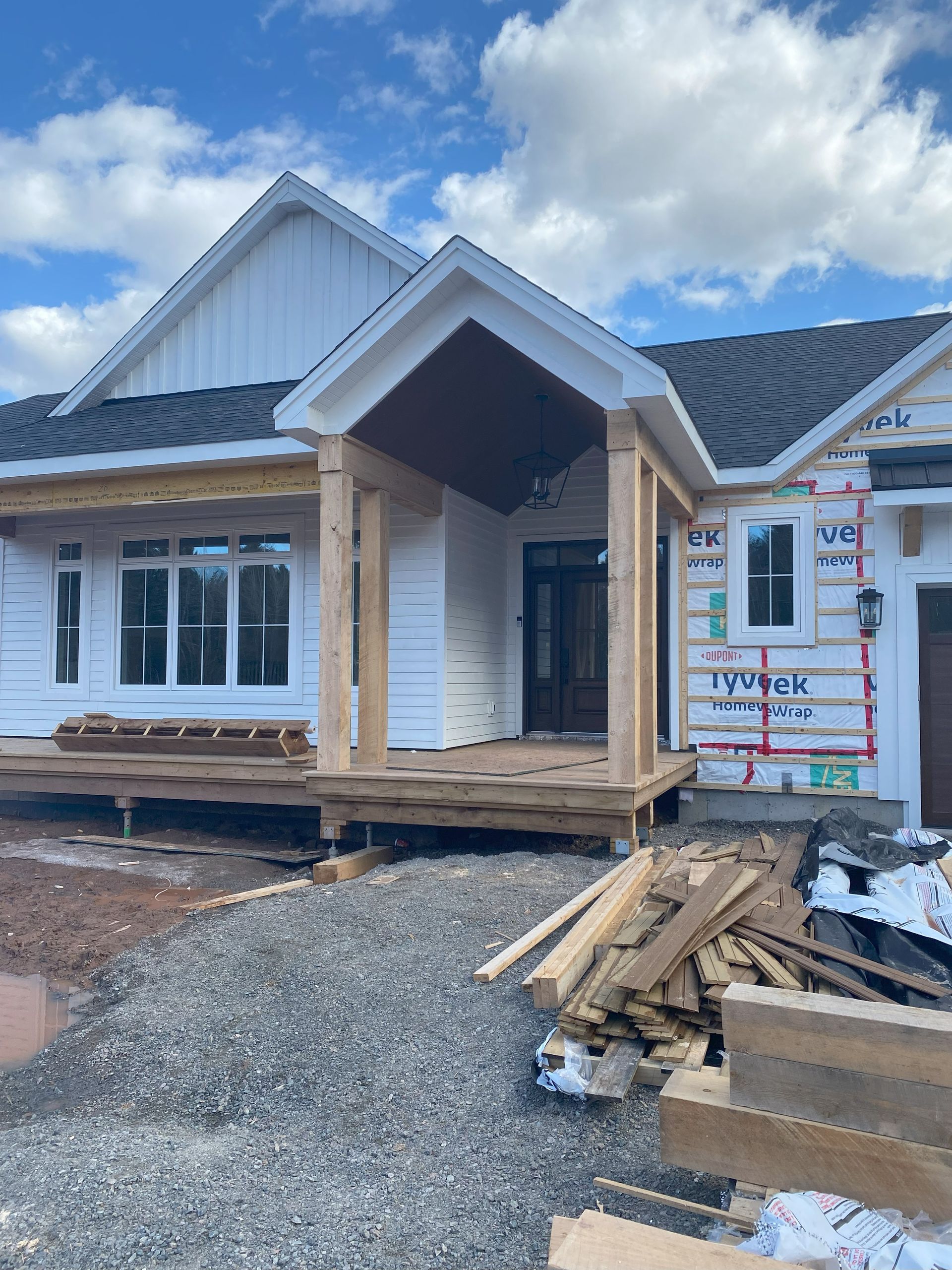 Siding work for a residential project