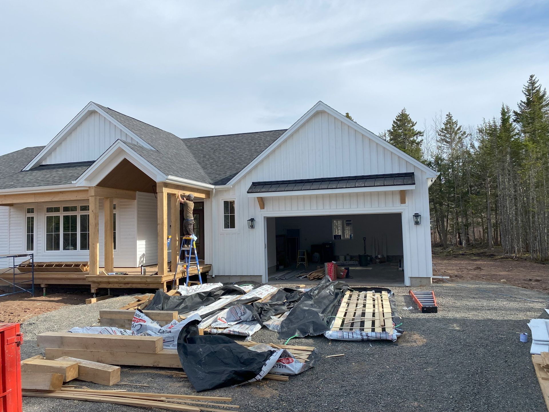 Siding work for a residential project