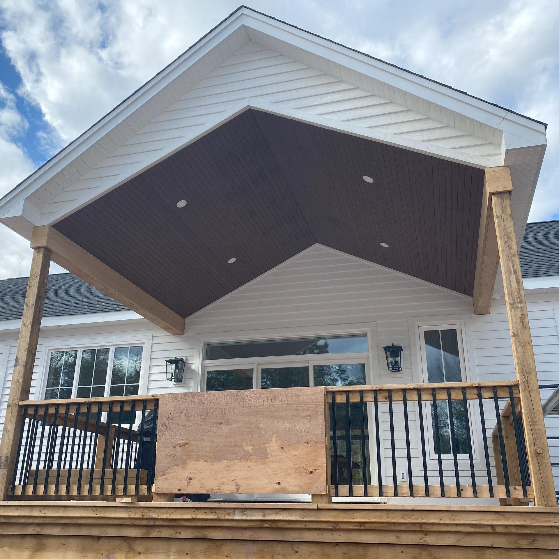 Siding work for a residential project