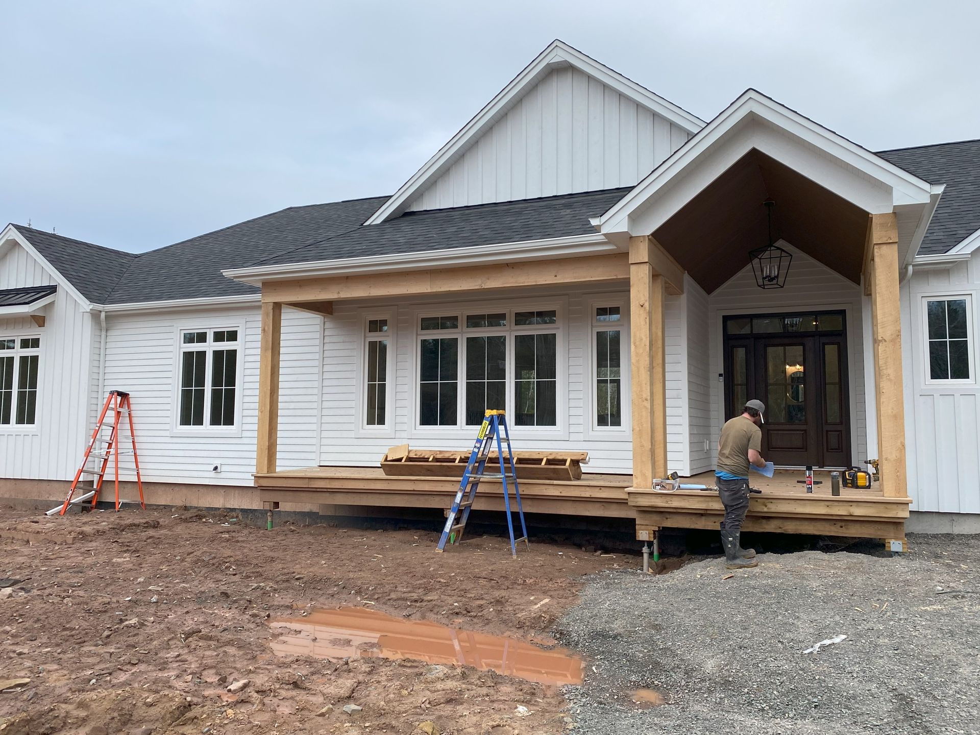 Siding work for a residential project
