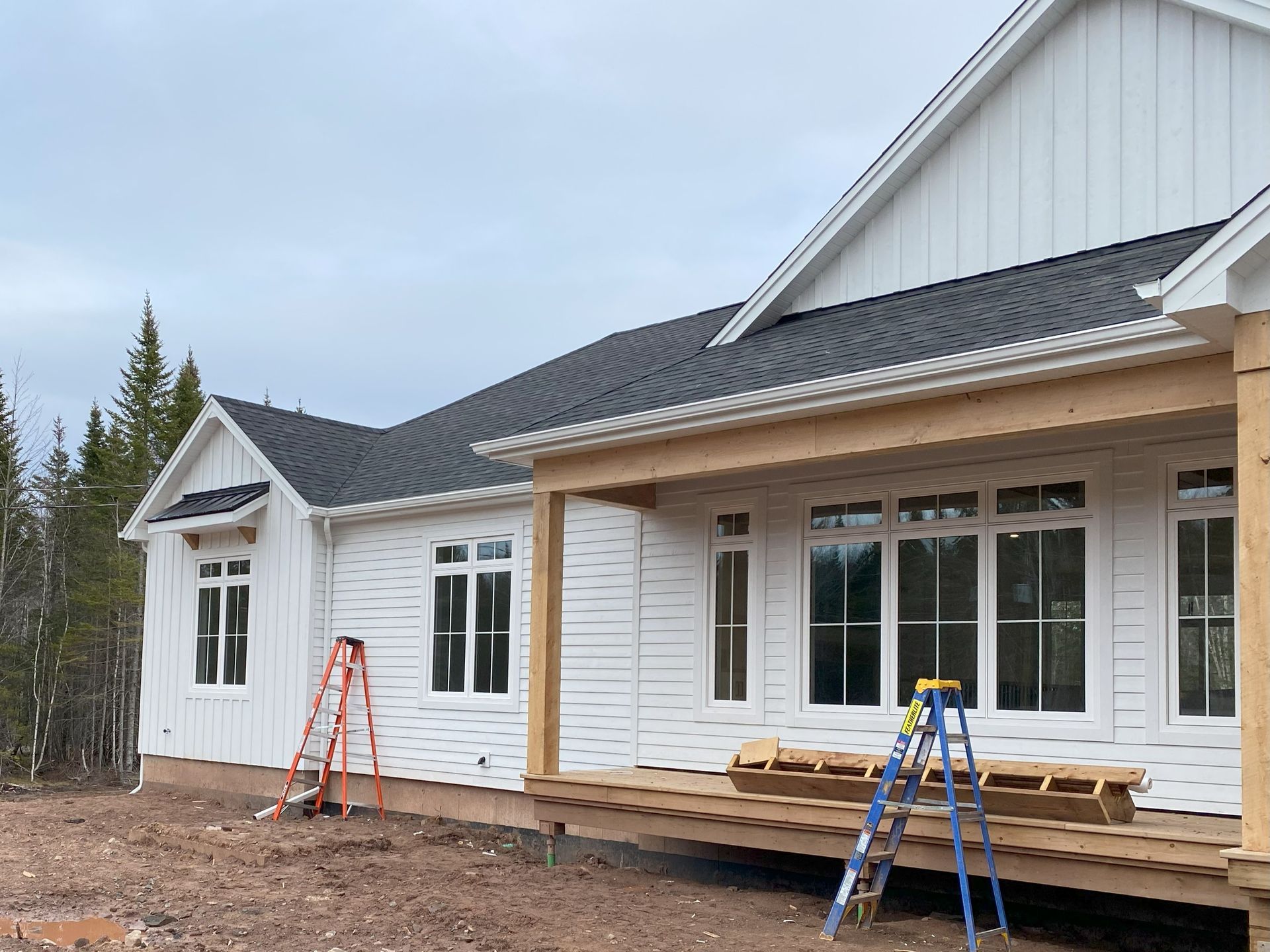 Siding work for a residential project