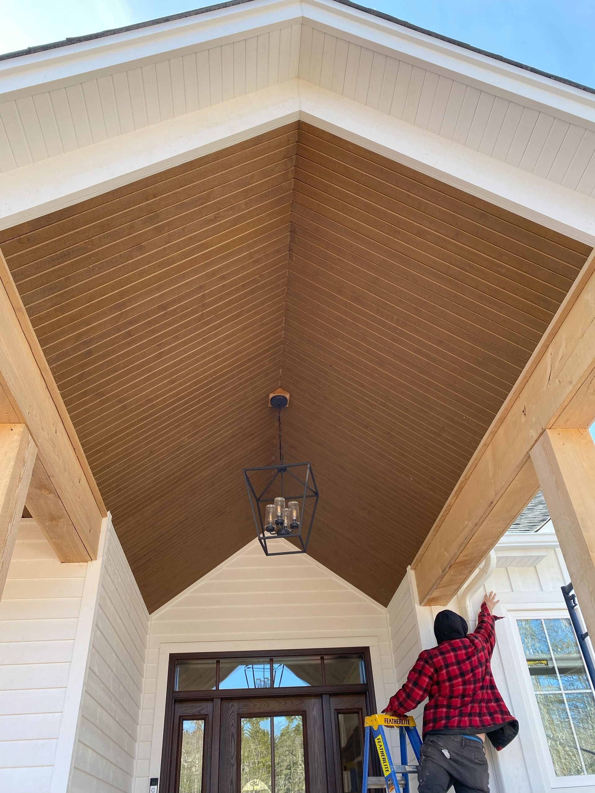 Siding work for a residential project, details