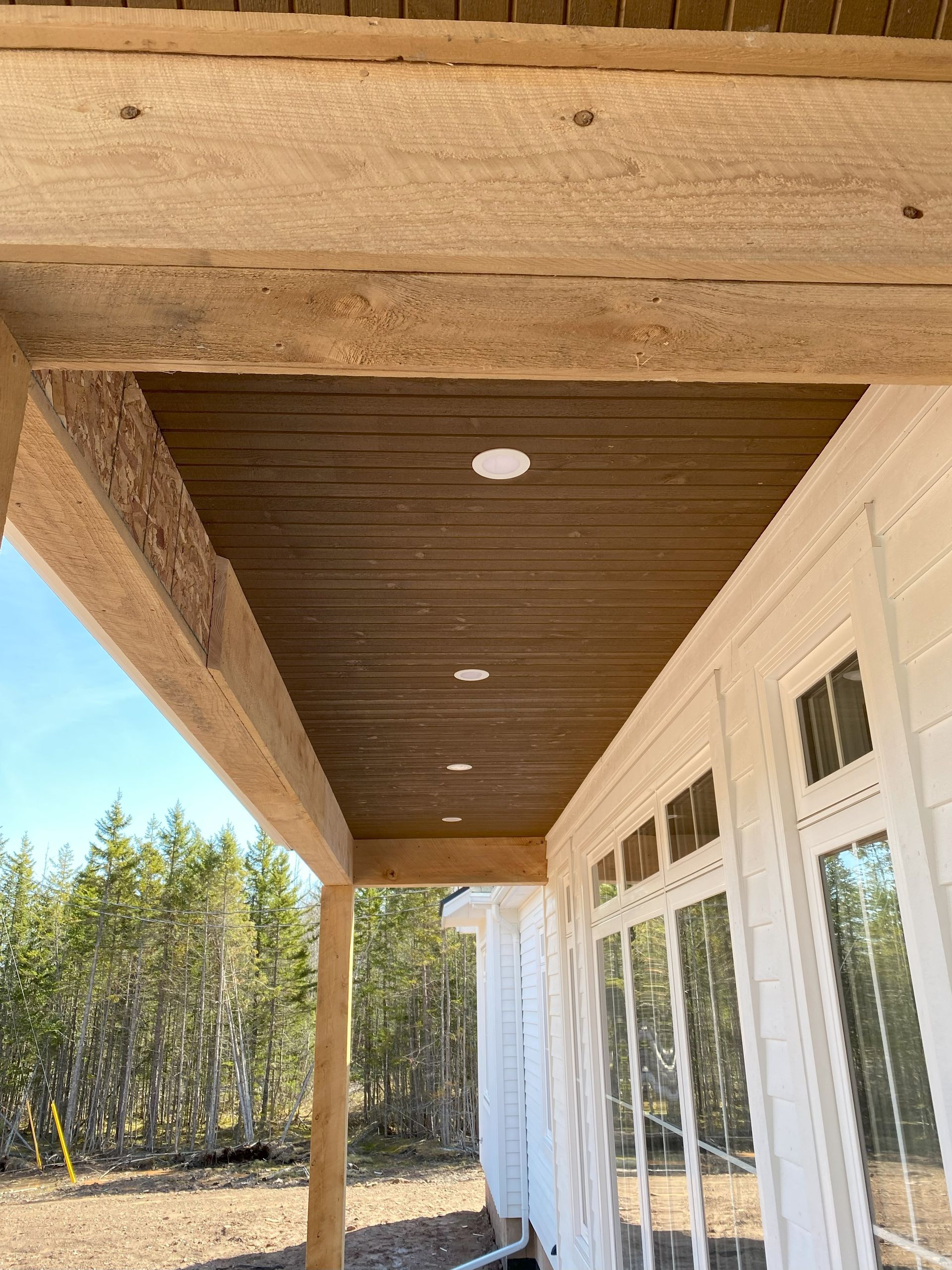 Siding work for a residential project, details