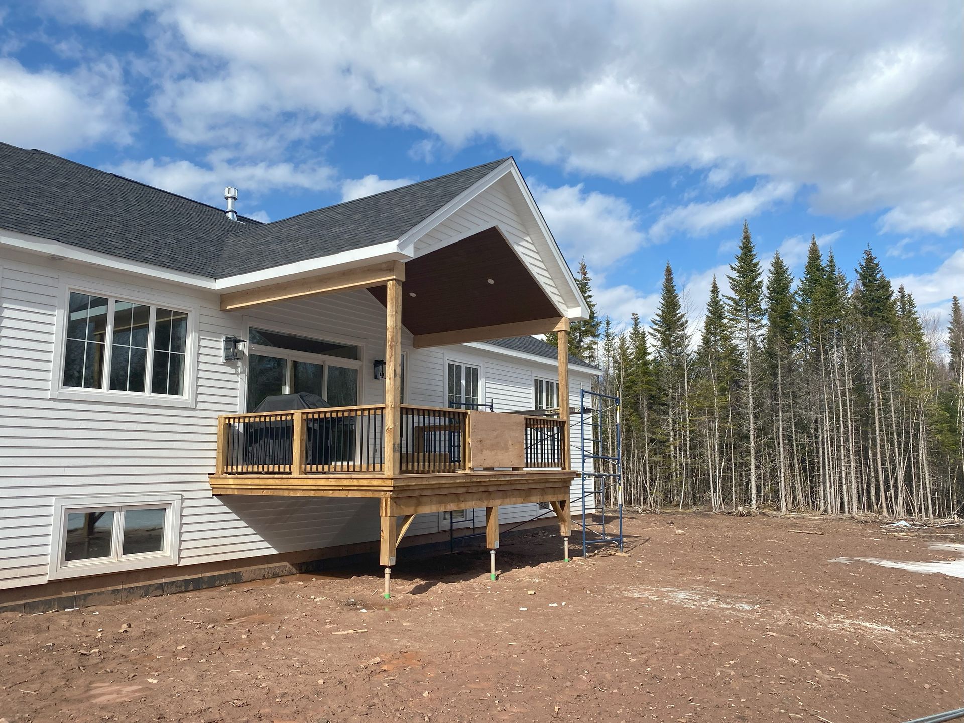Siding work for a residential project
