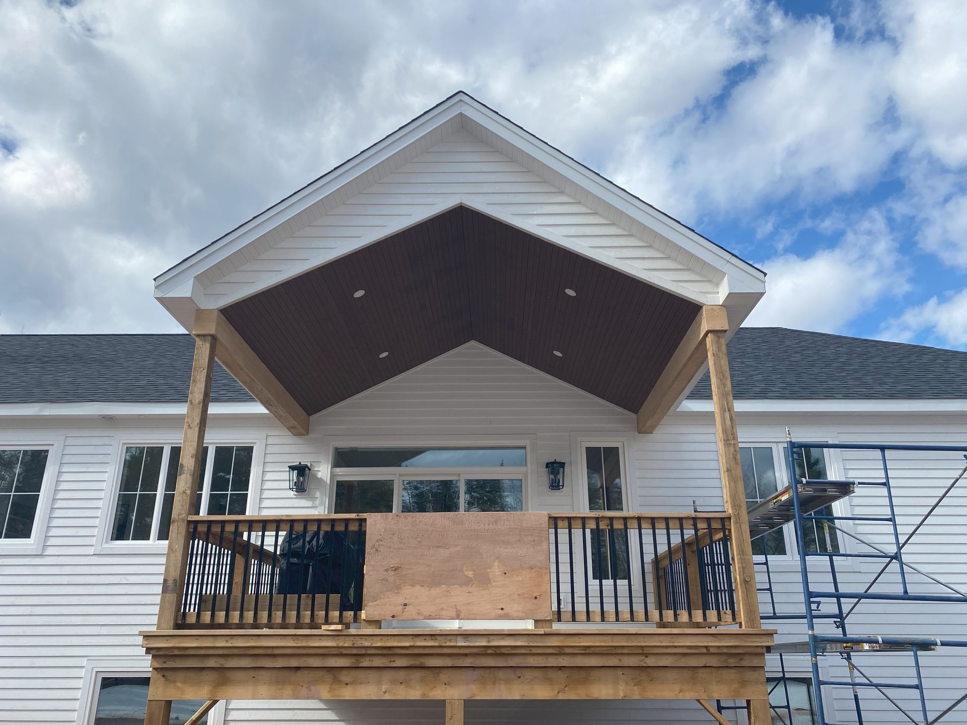 Siding work for a residential project