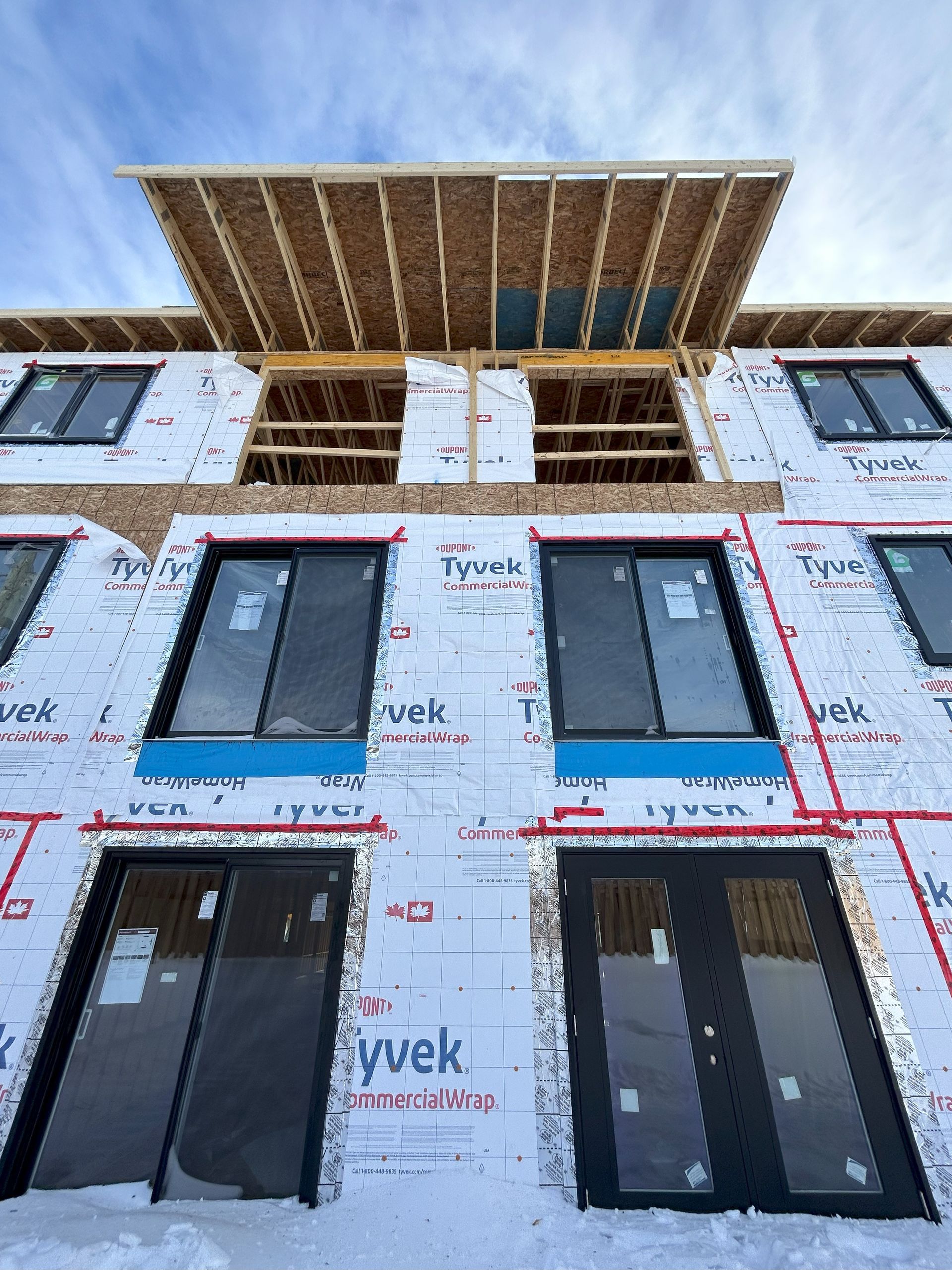 framing a multifamily building