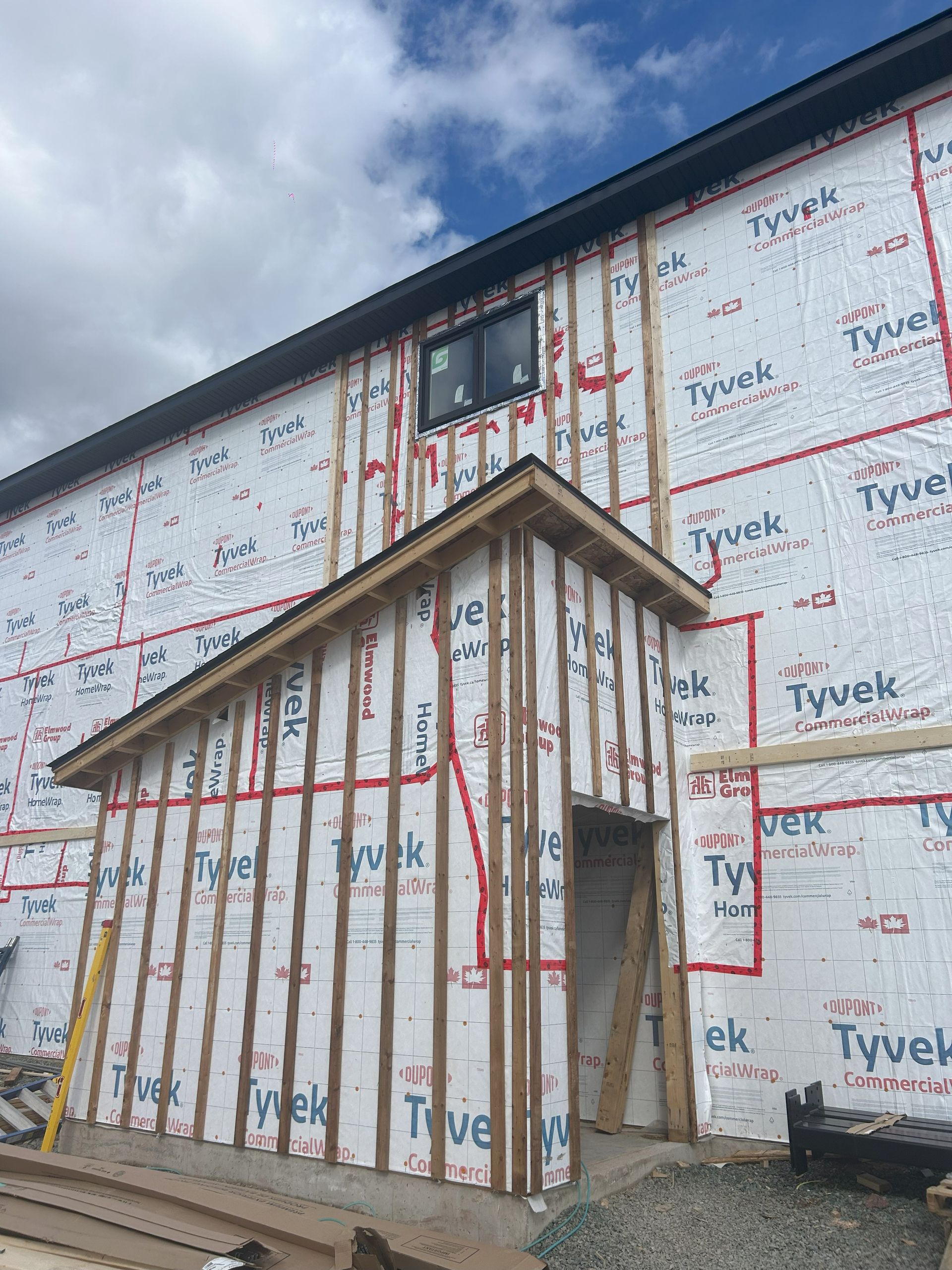 siding a multifamily building