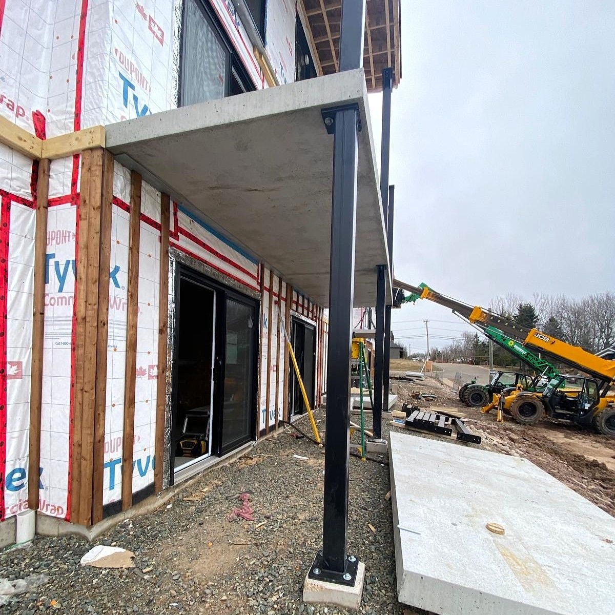 deck installation  multifamily building