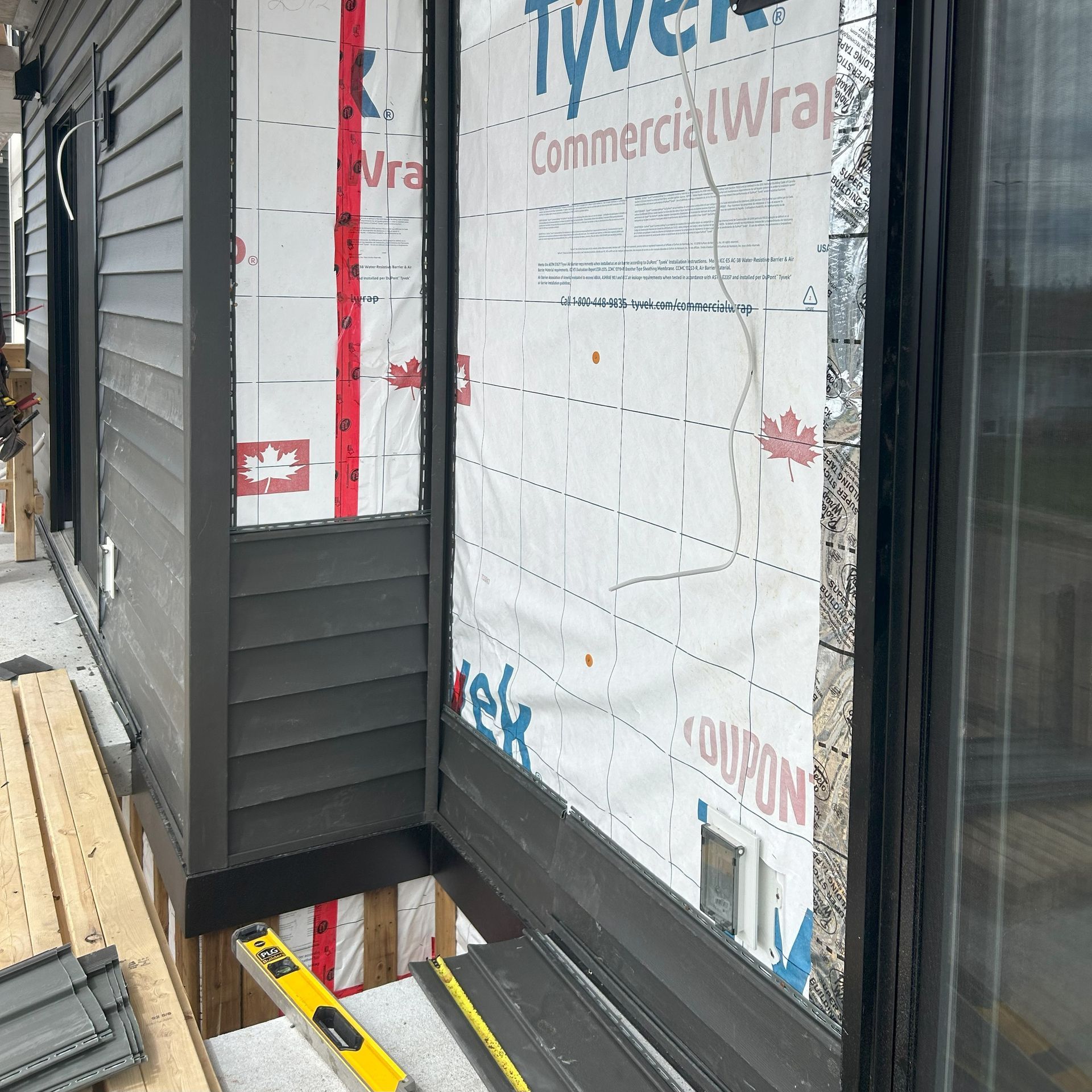 siding a multifamily building