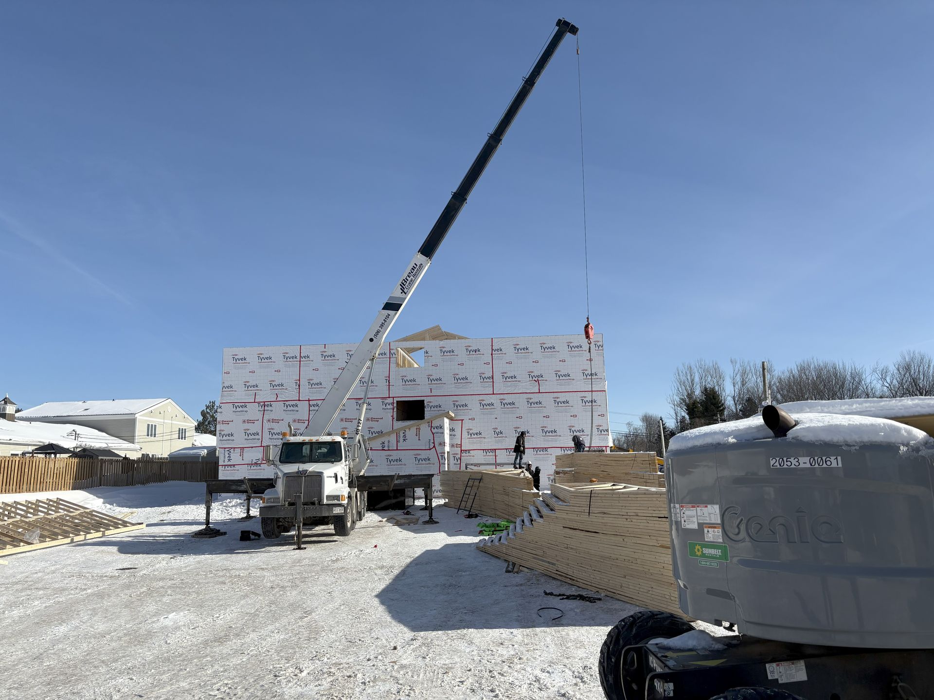 framing a multifamily building