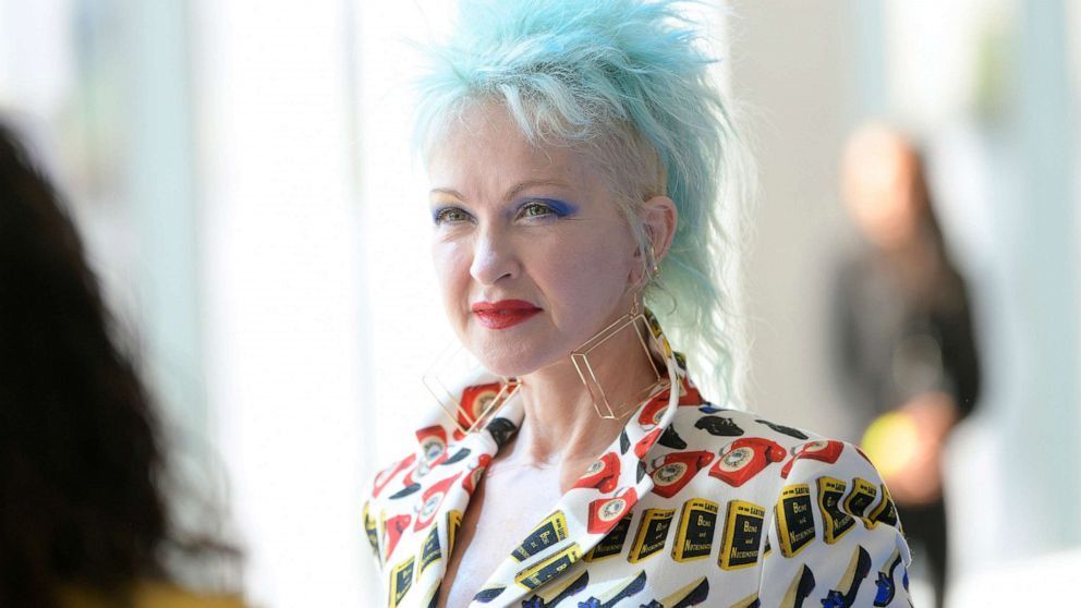 PHOTO: Cyndi Lauper attends Libertine fashion show during New York Fashion Week: The Shows at Gallery II at Spring Studios, Sept. 11, 2019, in New York.