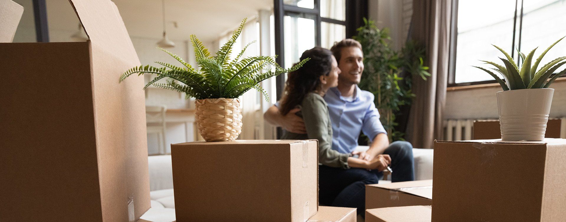couple buying first home