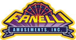 Fanell Amusements, Inc. logo in yellow, purple, and blue with a Ferris wheel graphic