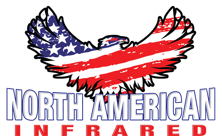 North American Infrared logo with an American flag eagle and blue-red text