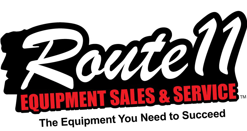 Route11 Equipment Sales & Service logo in black, white, and red with the tagline “The Equipment You Need to Succeed”