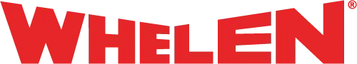 Red WHELEN logo text on a white background
