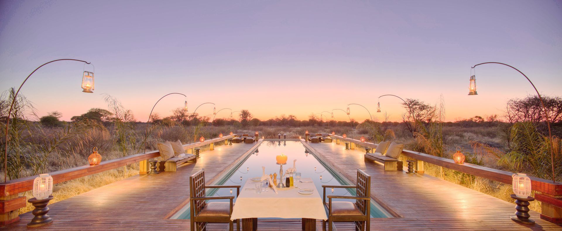 Feline Fields Lodge Pool Area
