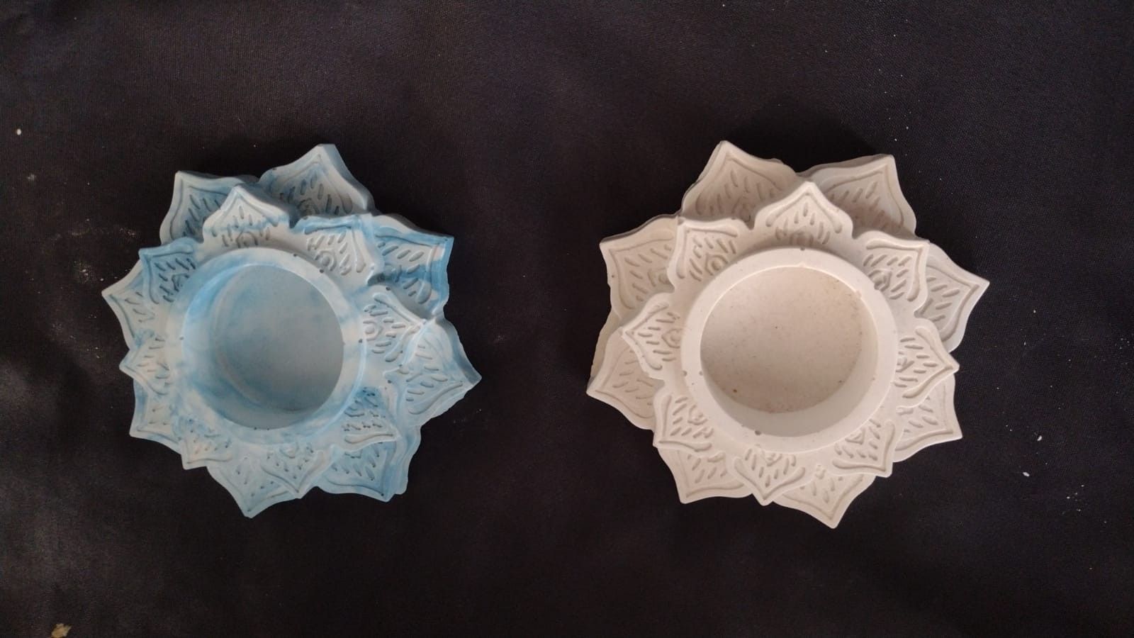 Porta velas flor de loto