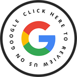 Google logo within a circle, text reads 