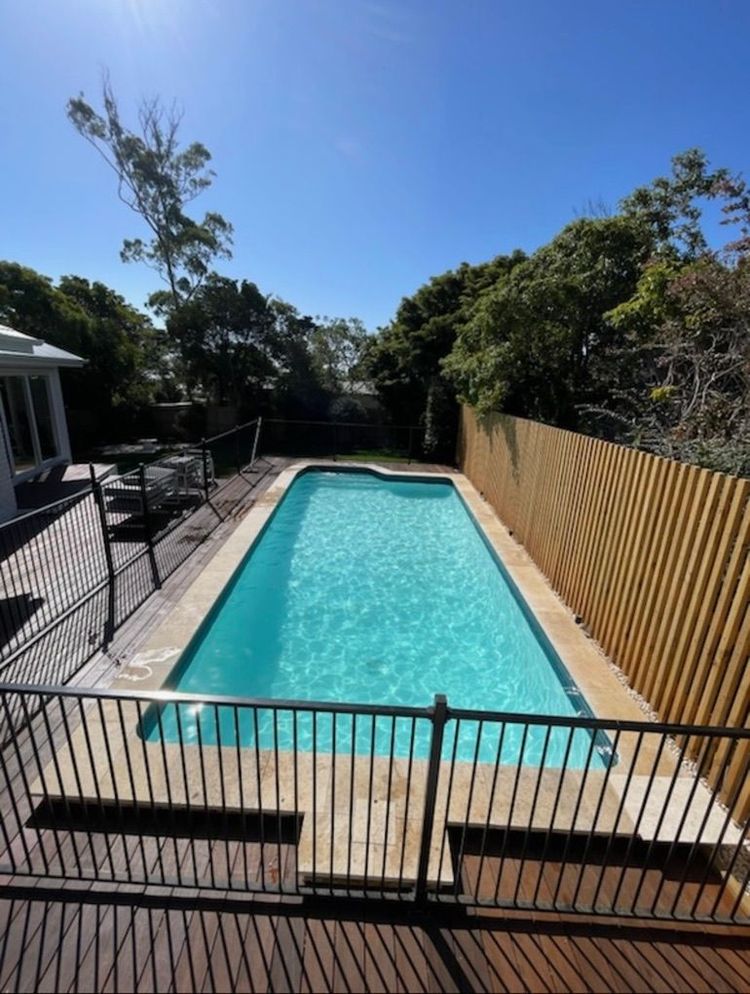 painted pool white