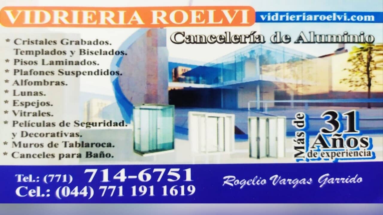 VIDRIERÍA ROELVI - contacto VIDRIERÍA ROELVI - contacto
