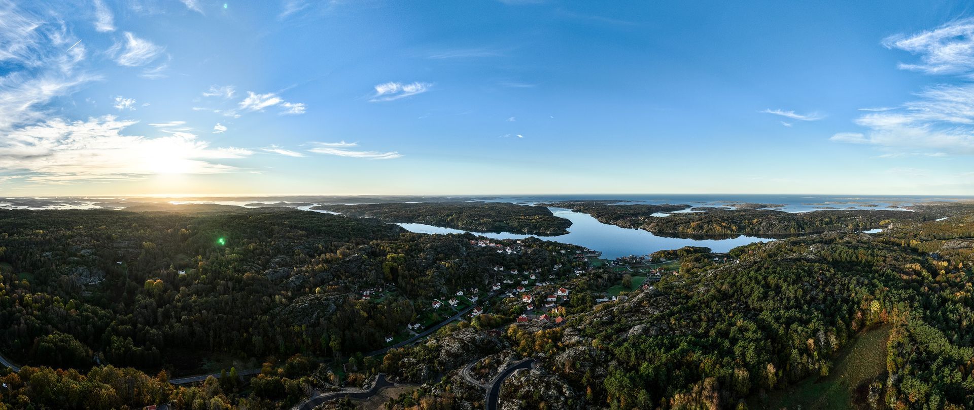 Flygbild över Nösund