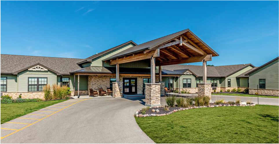 Visitors will be welcomed by an accessible and inviting entrance.