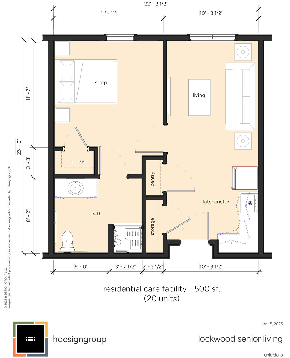 Residential Care Unit floor plan
