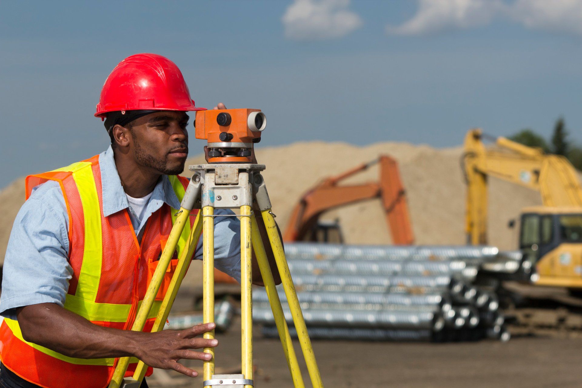Surveyor at Site — Ashland, OR — Polaris Land Surveying LLC Surveyor at Site — Ashland, OR — Polaris Land Surveying LLC