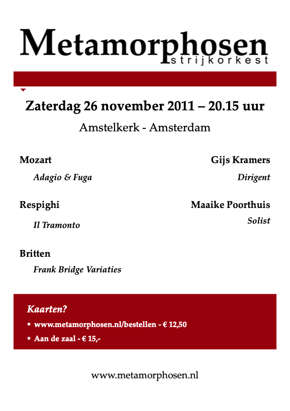 Flyer Programma 2011