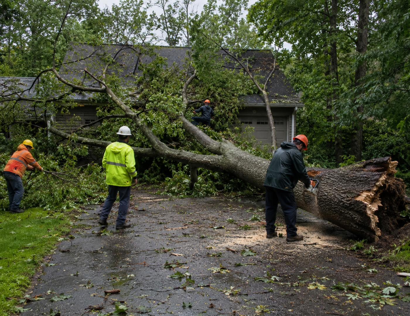 emergency tree removal storm damage cleanup Dameron MD