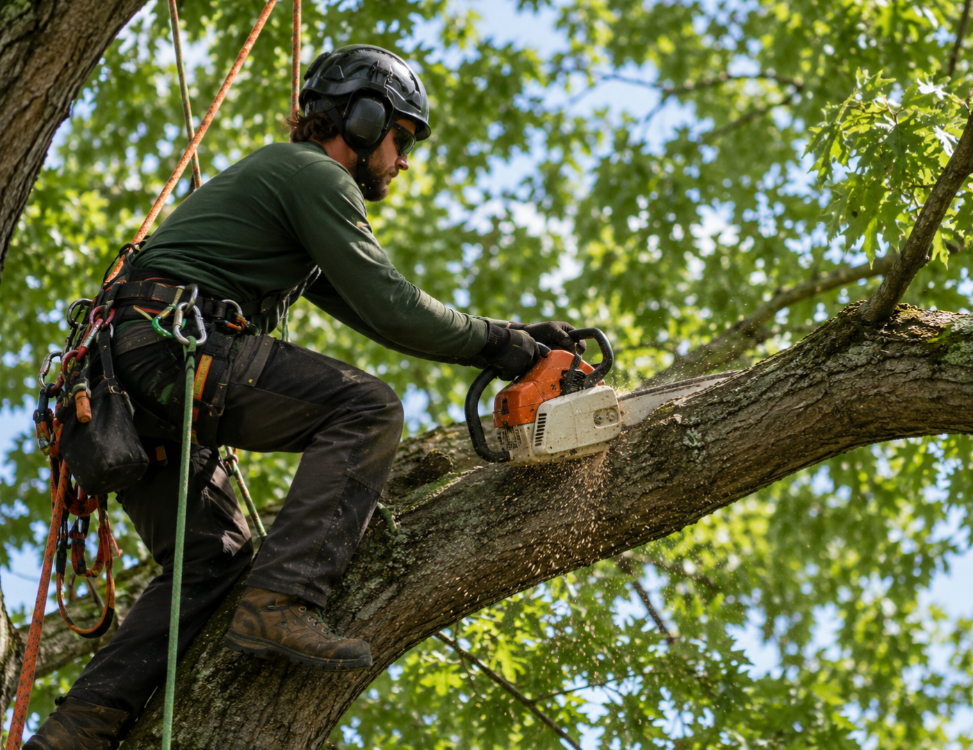 professional arborist services tree trimming and pruning work