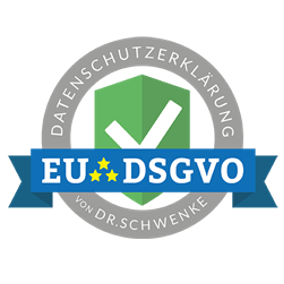 Ein Schild mit der Aufschrift EU-DSGVO