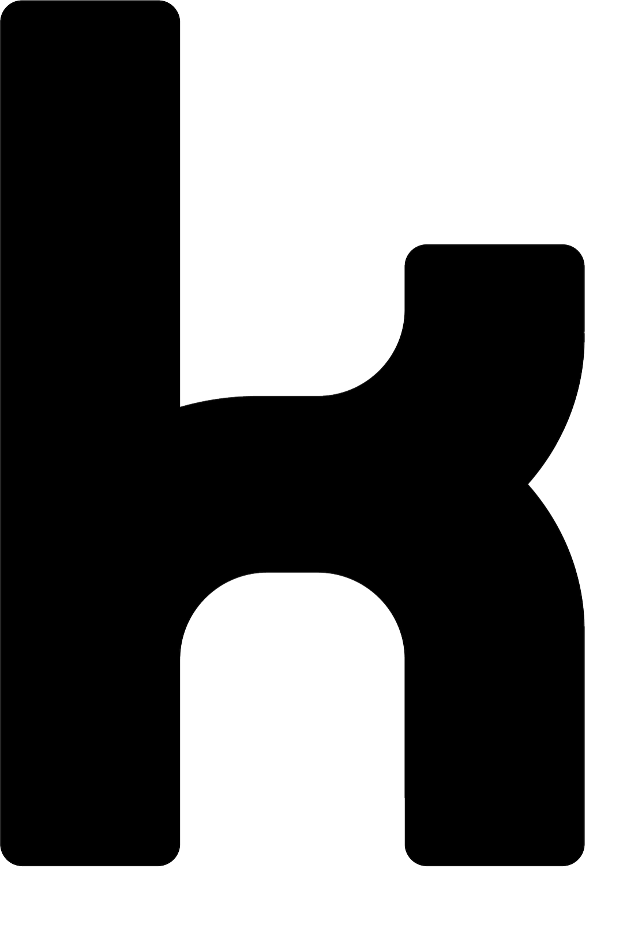 Schwarzer Kleinbuchstabe „k“ auf weißem Hintergrund. Das Kununu-Logo